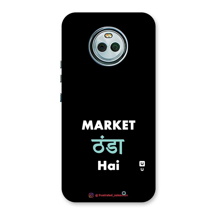 Market Thanda Hai Black Back Case for Moto X4