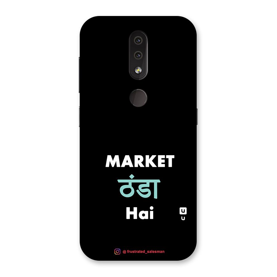 Market Thanda Hai Black Back Case for Nokia 4.2