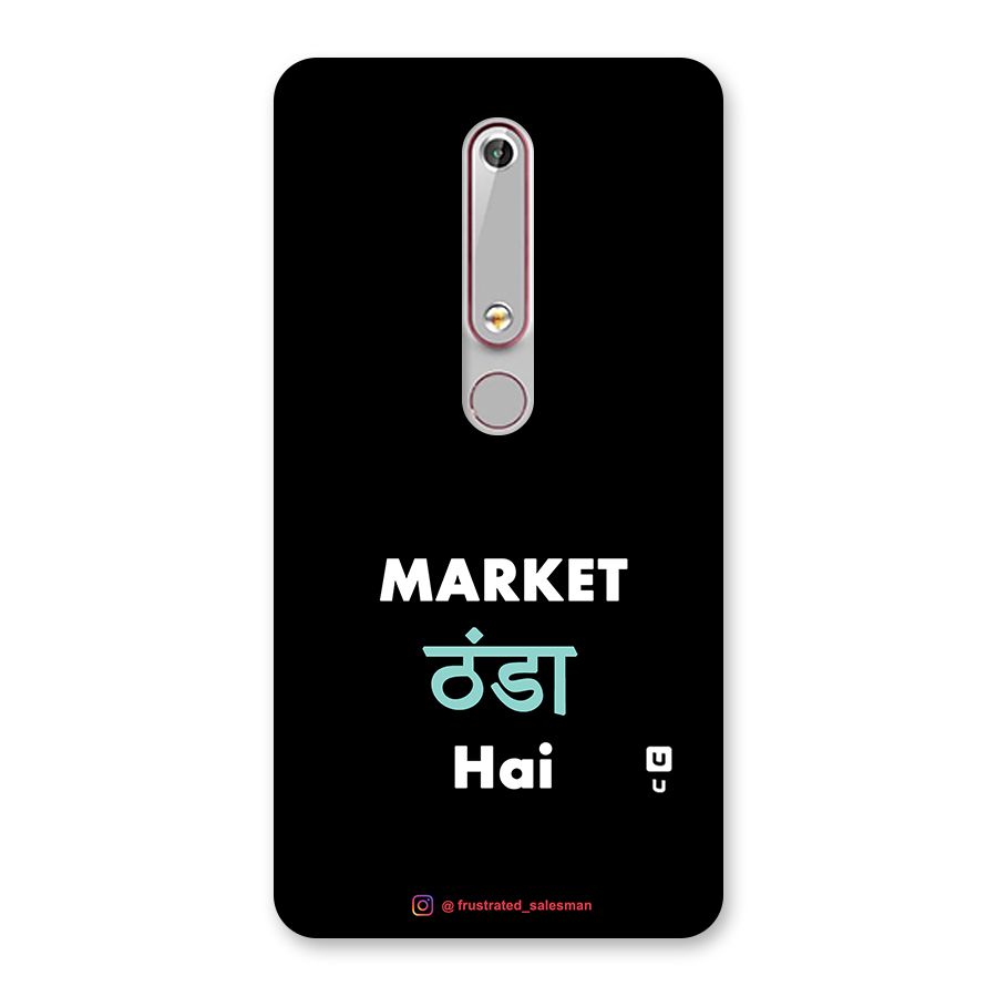 Market Thanda Hai Black Back Case for Nokia 6.1