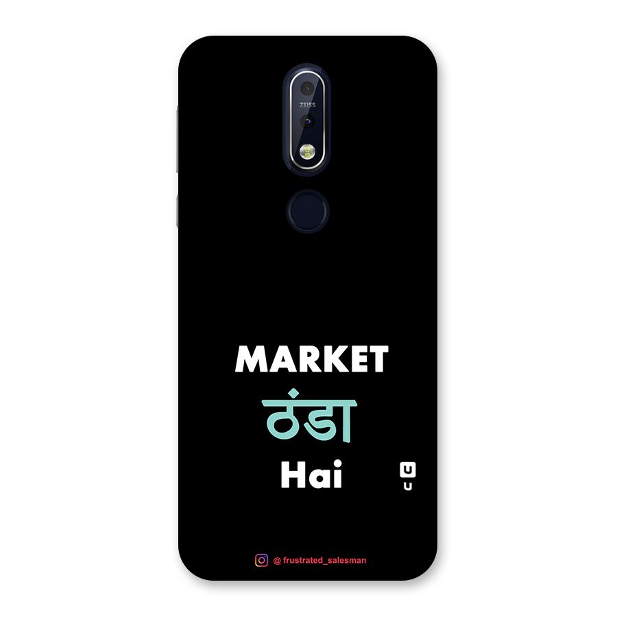 Market Thanda Hai Black Back Case for Nokia 7.1
