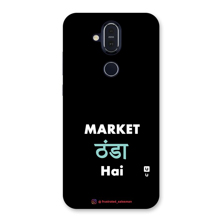 Market Thanda Hai Black Back Case for Nokia 8.1