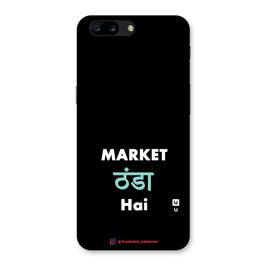 Market Thanda Hai Black Back Case for OnePlus 5