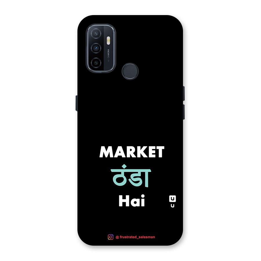 Market Thanda Hai Black Back Case for Oppo A32