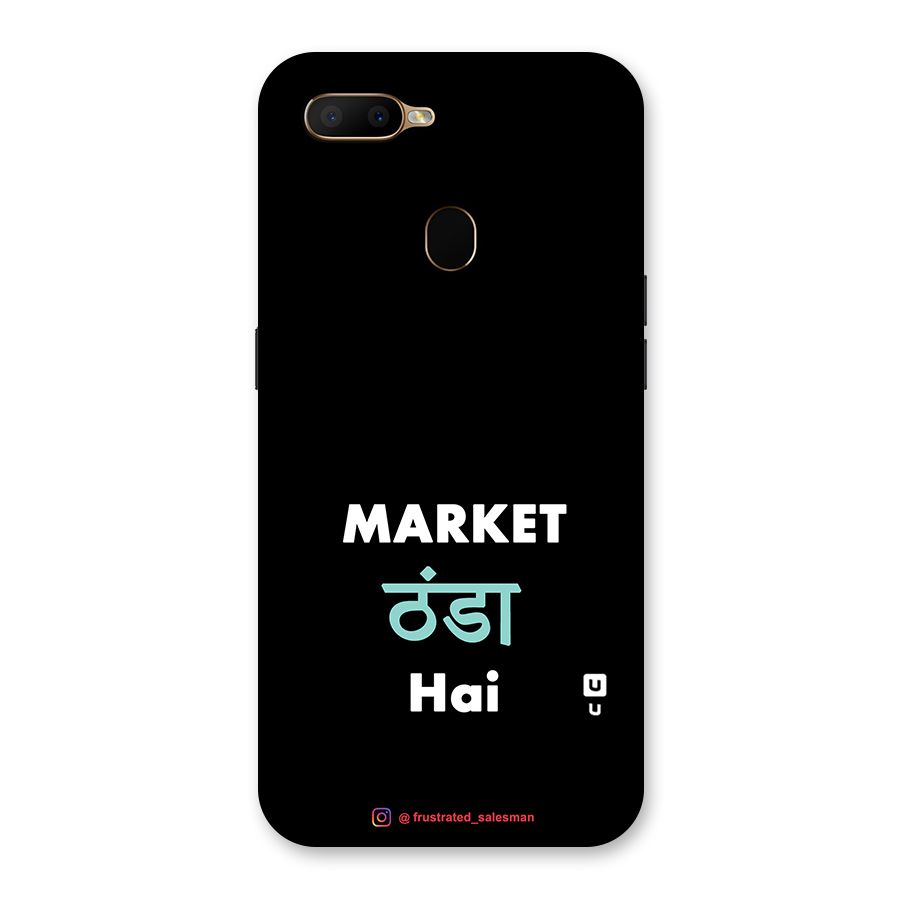Market Thanda Hai Black Back Case for Oppo A5s