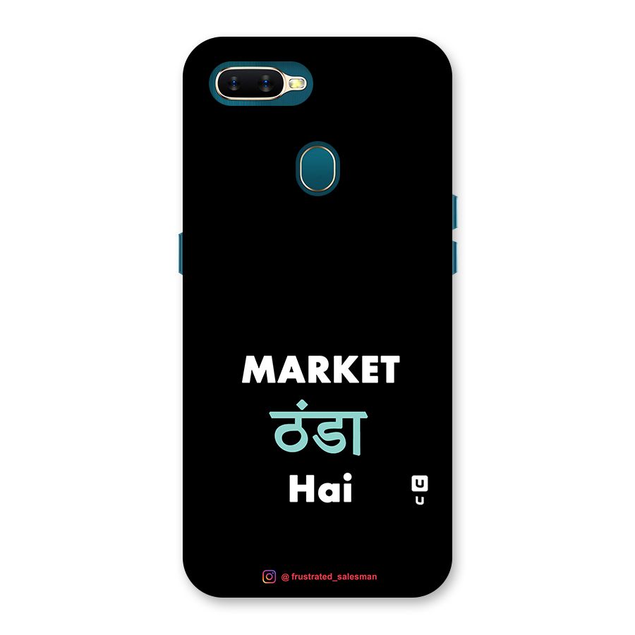 Market Thanda Hai Black Back Case for Oppo A7