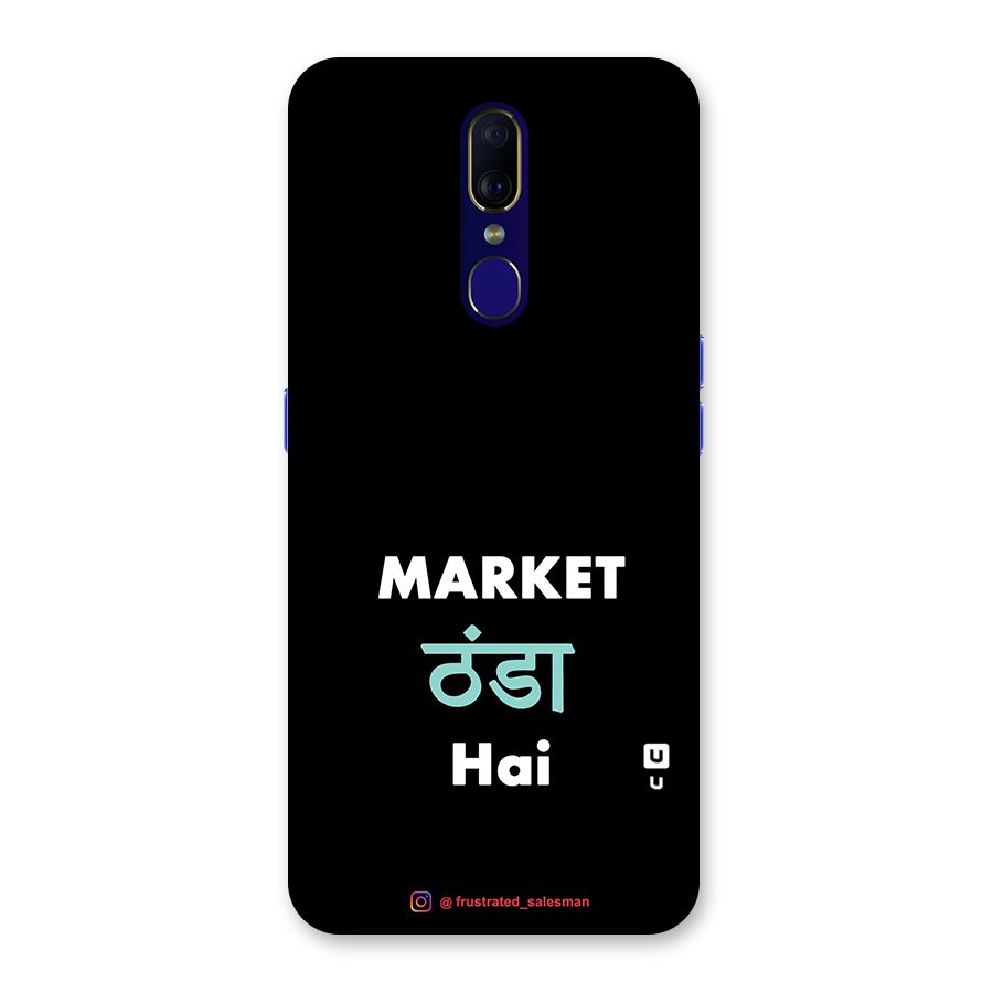 Market Thanda Hai Black Back Case for Oppo A9