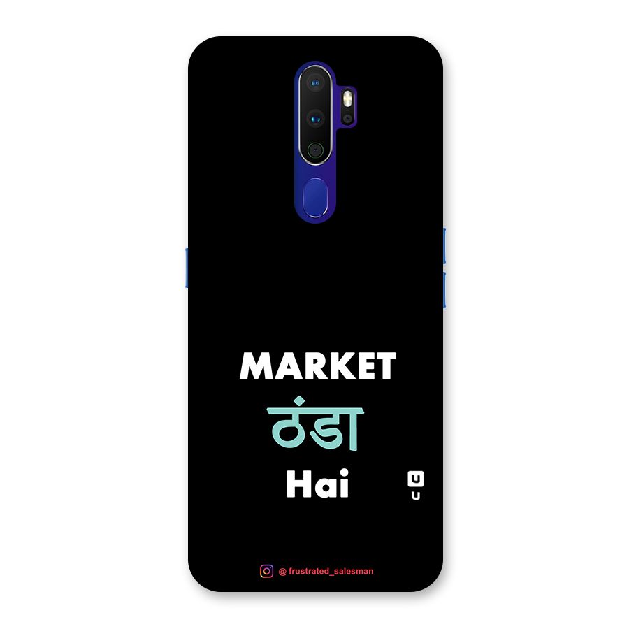 Market Thanda Hai Black Back Case for Oppo A9 (2020)