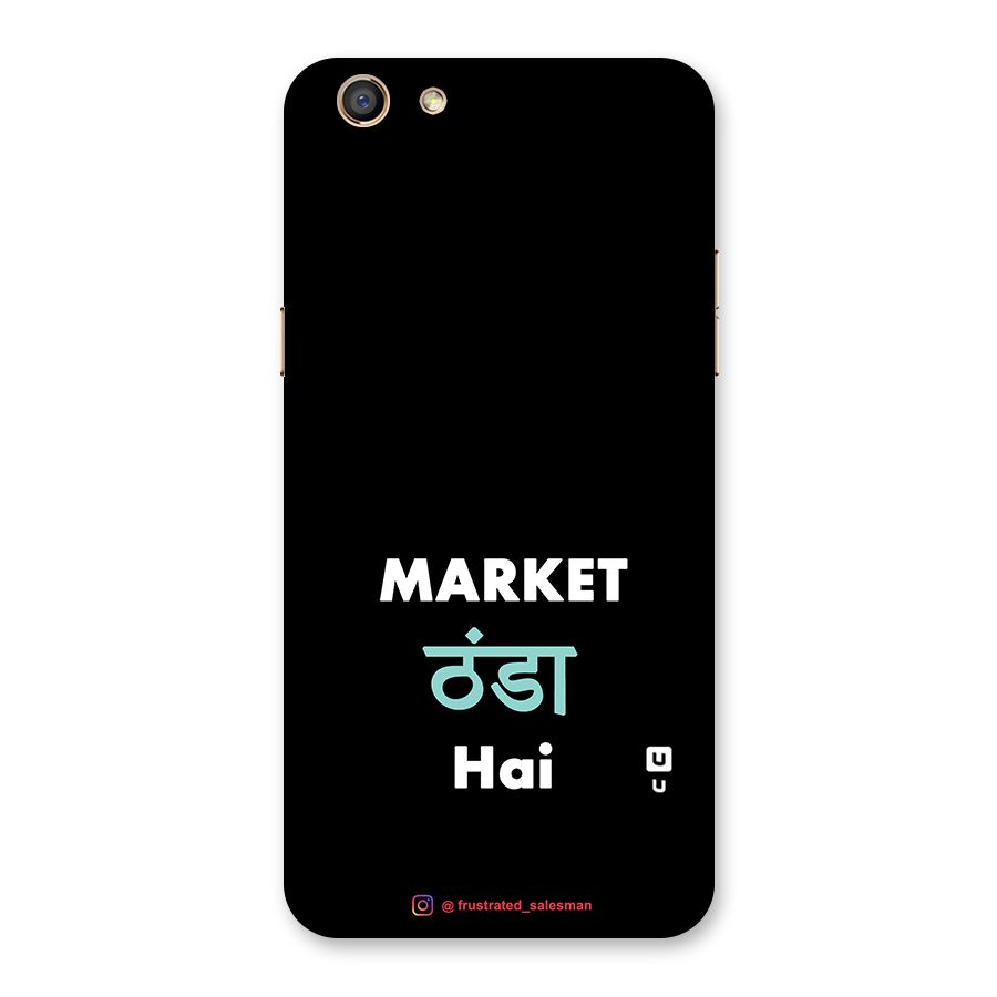 Market Thanda Hai Black Back Case for Oppo F3