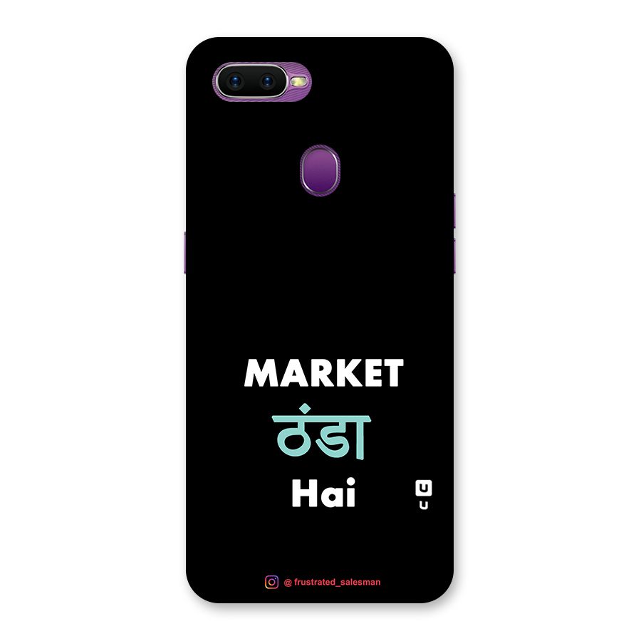 Market Thanda Hai Black Back Case for Oppo F9