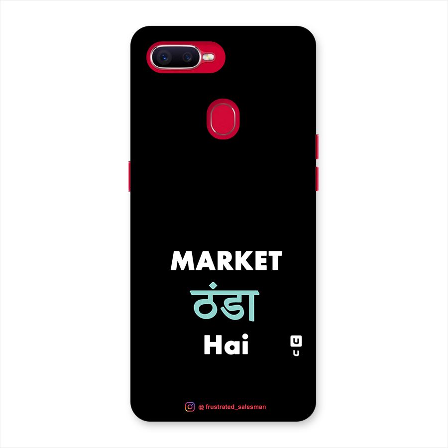 Market Thanda Hai Black Back Case for Oppo F9 Pro
