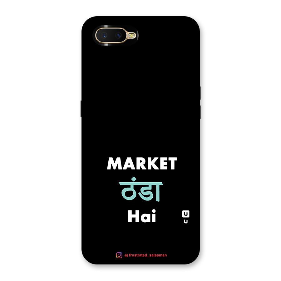 Market Thanda Hai Black Back Case for Oppo K1