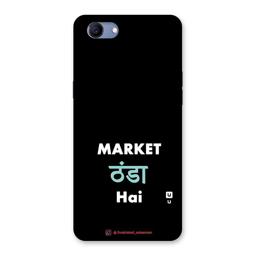 Market Thanda Hai Black Back Case for Oppo Realme 1