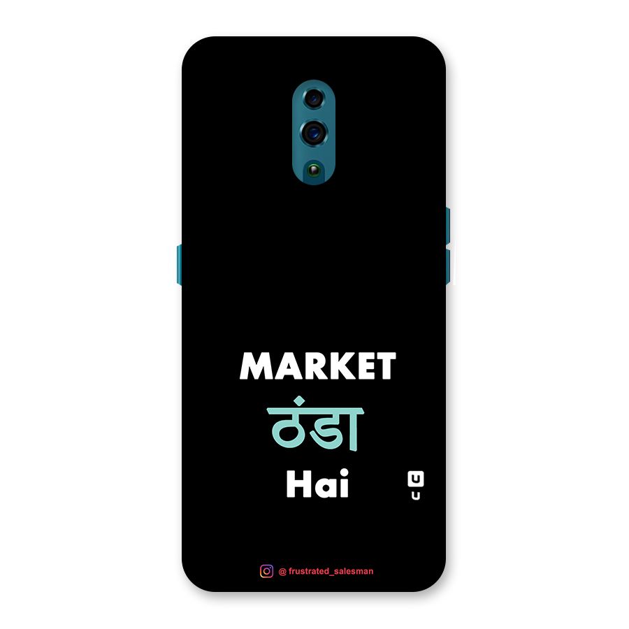 Market Thanda Hai Black Back Case for Oppo Reno