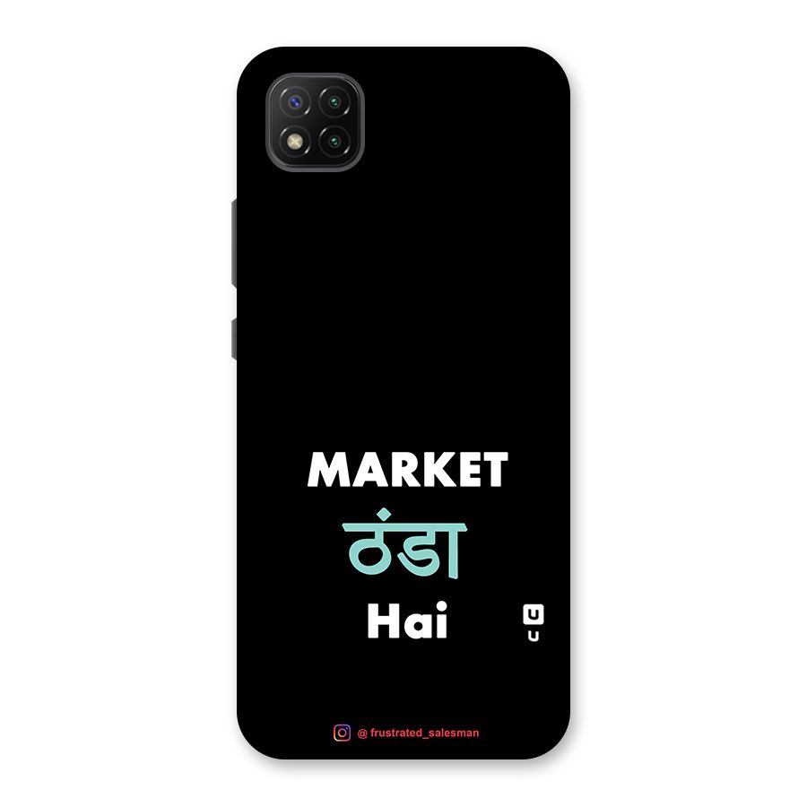 Market Thanda Hai Black Back Case for Poco C3