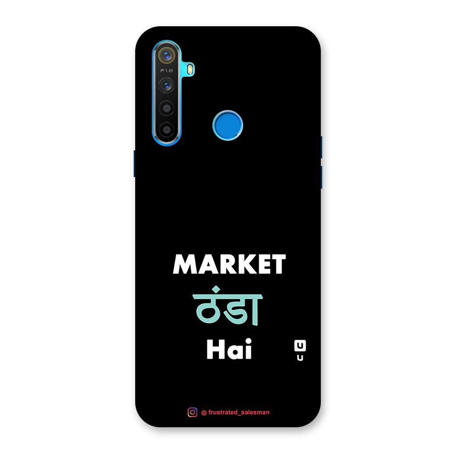 Market Thanda Hai Black Back Case for Realme 5