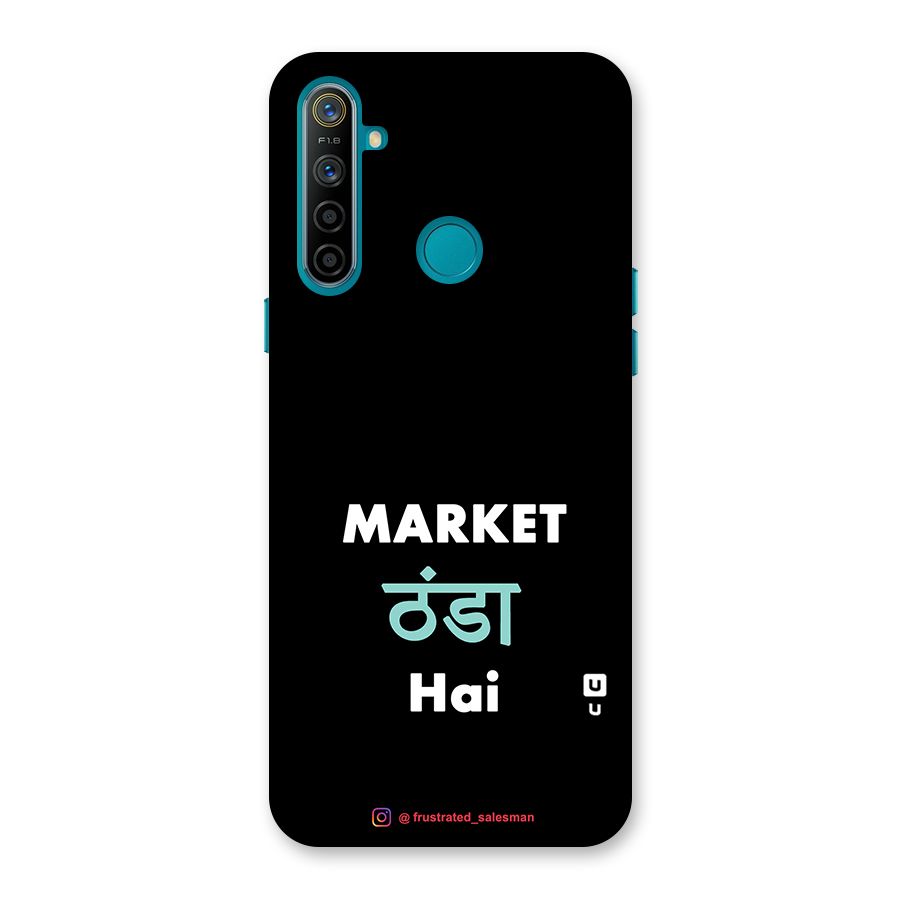 Market Thanda Hai Black Back Case for Realme 5i