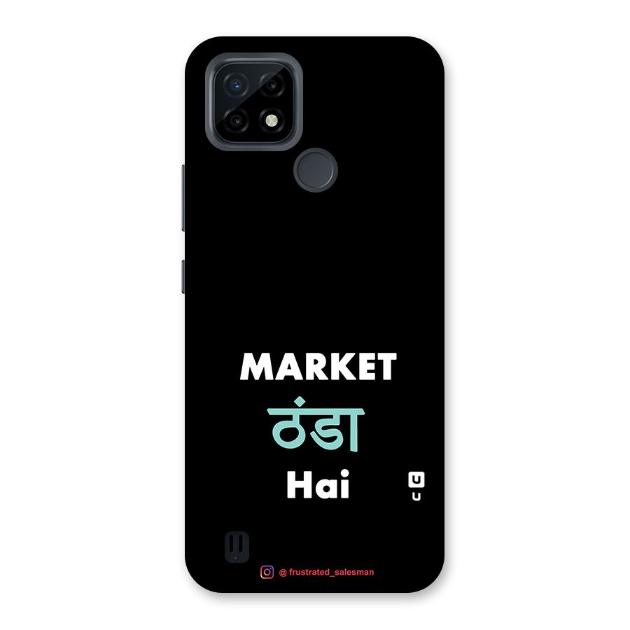 Market Thanda Hai Black Back Case for Realme C21