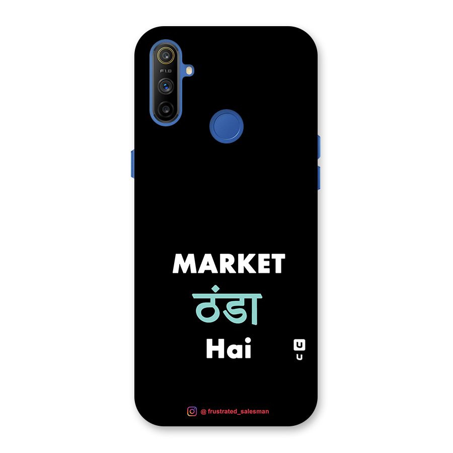 Market Thanda Hai Black Back Case for Realme Narzo 10A
