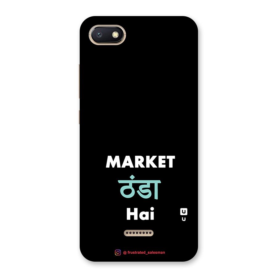 Market Thanda Hai Black Back Case for Redmi 6A