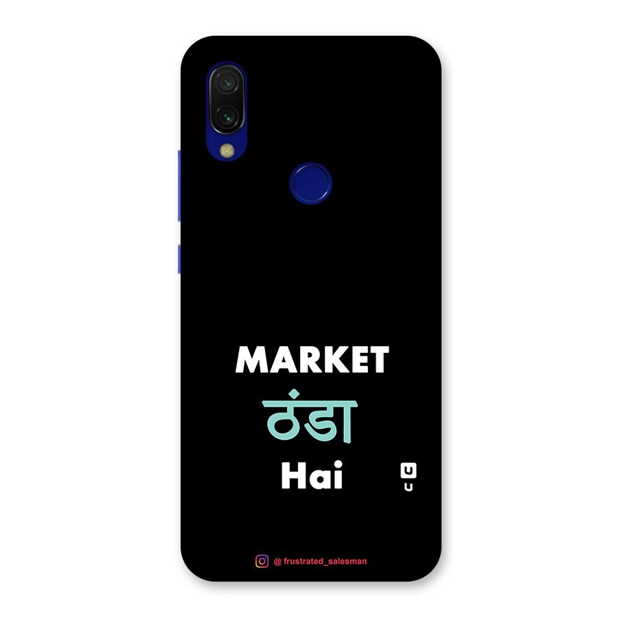 Market Thanda Hai Black Back Case for Redmi 7