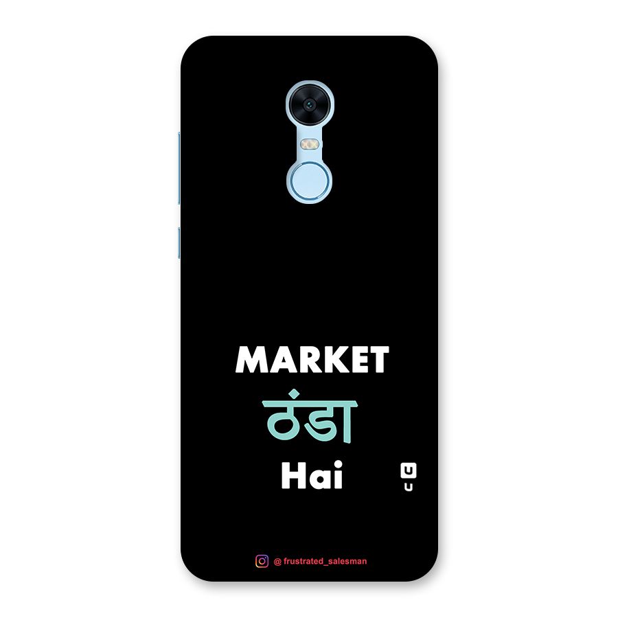 Market Thanda Hai Black Back Case for Redmi Note 5