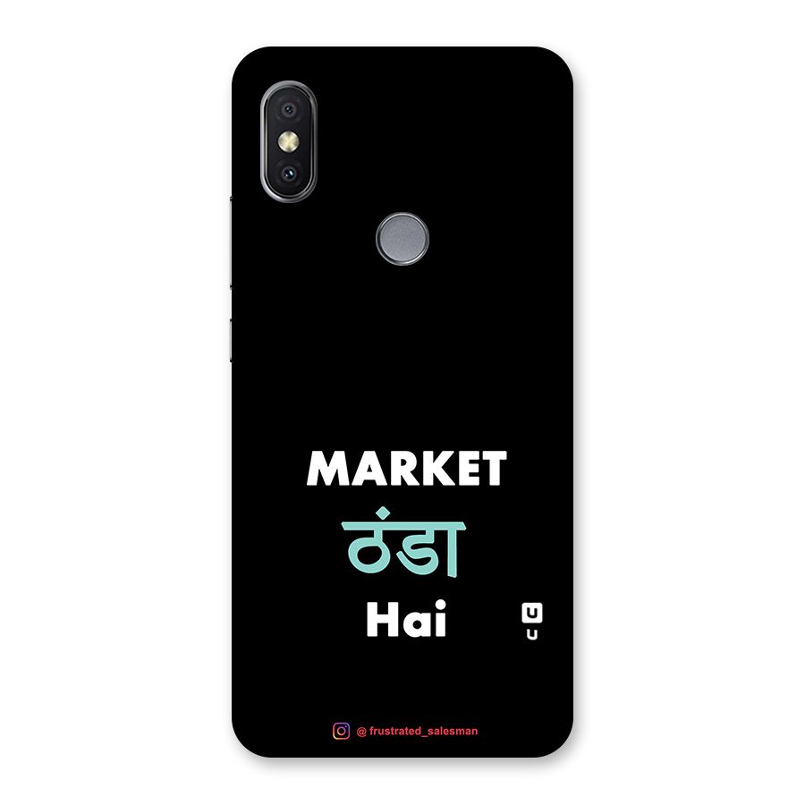 Market Thanda Hai Black Back Case for Redmi Y2