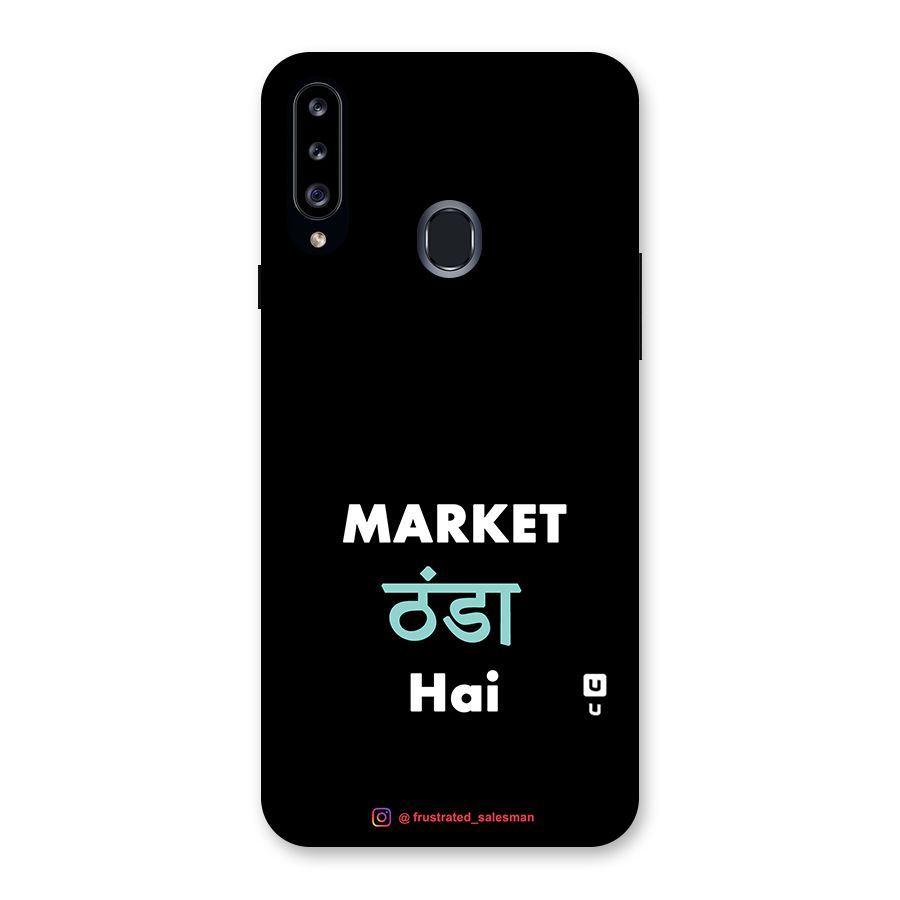 Market Thanda Hai Black Back Case for Samsung Galaxy A20s