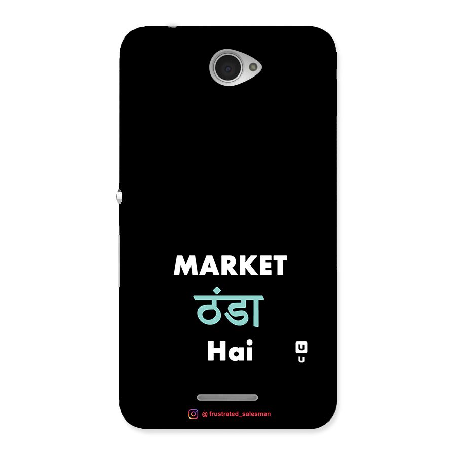 Market Thanda Hai Black Back Case for Sony Xperia E4