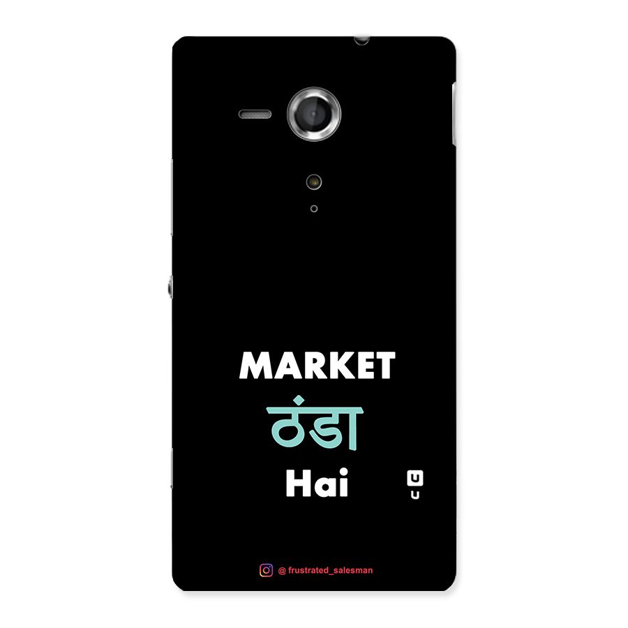 Market Thanda Hai Black Back Case for Sony Xperia SP