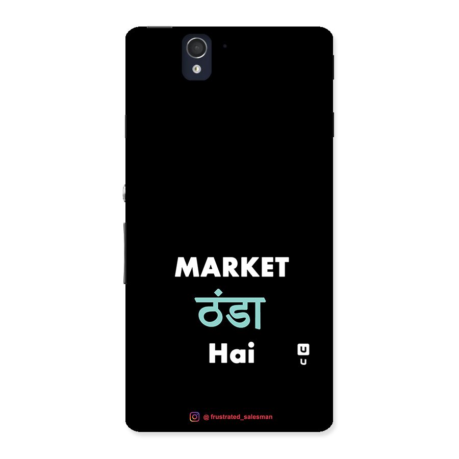 Market Thanda Hai Black Back Case for Sony Xperia Z