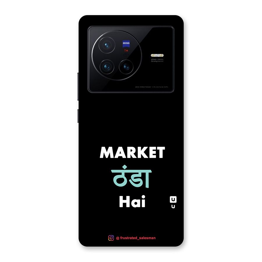 Market Thanda Hai Black Back Case for Vivo X80