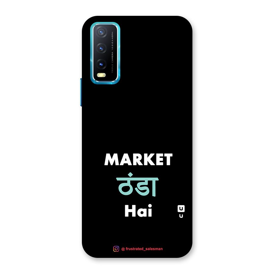 Market Thanda Hai Black Back Case for Vivo Y20G