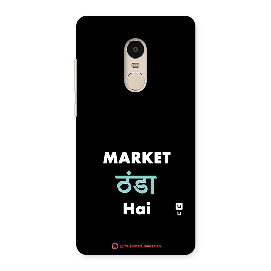 Market Thanda Hai Black Back Case for Xiaomi Redmi Note 4