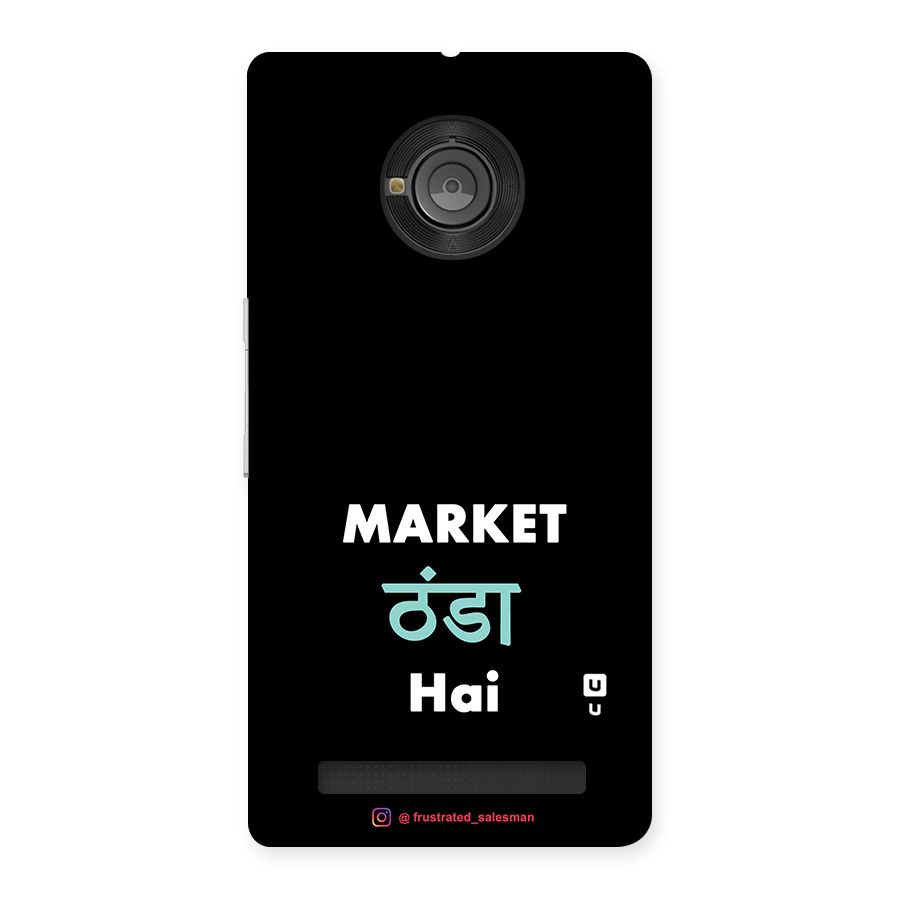Market Thanda Hai Black Back Case for Yu Yunique