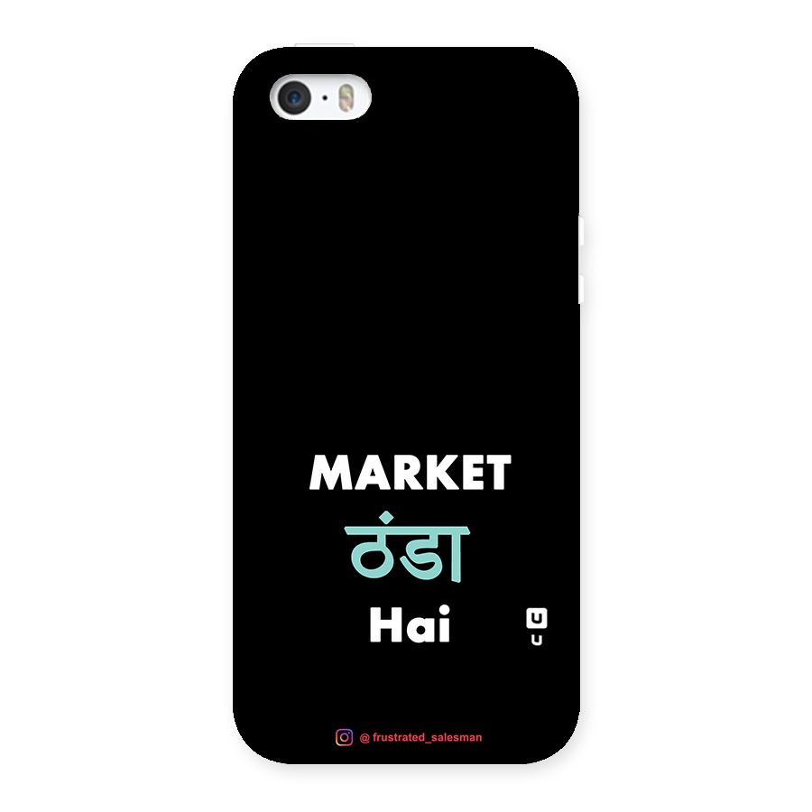 Market Thanda Hai Black Back Case for iPhone SE