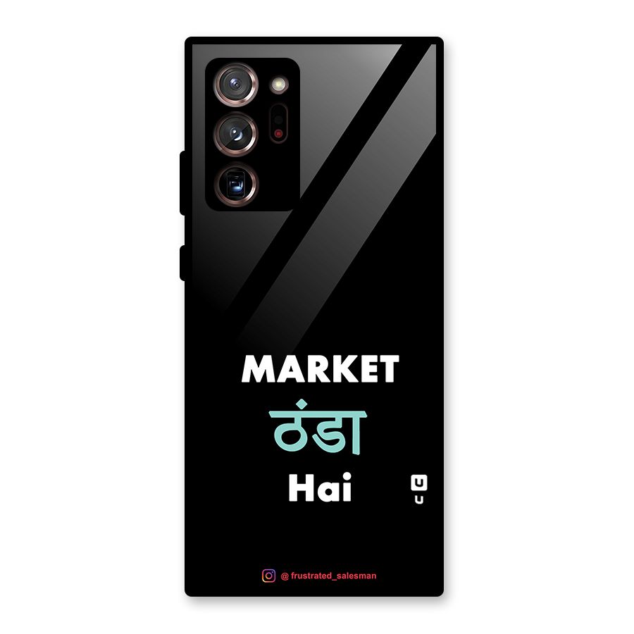 Market Thanda Hai Black Glass Back Case for Galaxy Note 20 Ultra