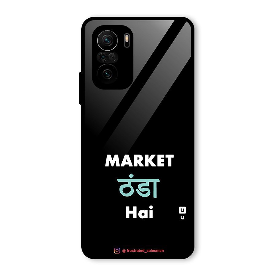 Market Thanda Hai Black Glass Back Case for Mi 11x