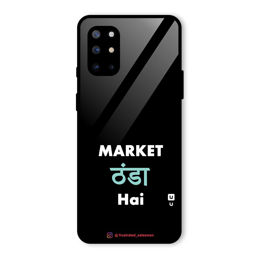Market Thanda Hai Black Glass Back Case for OnePlus 8T