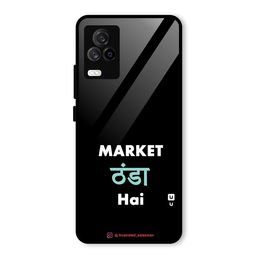 Market Thanda Hai Black Glass Back Case for Vivo iQOO 7 Legend 5G