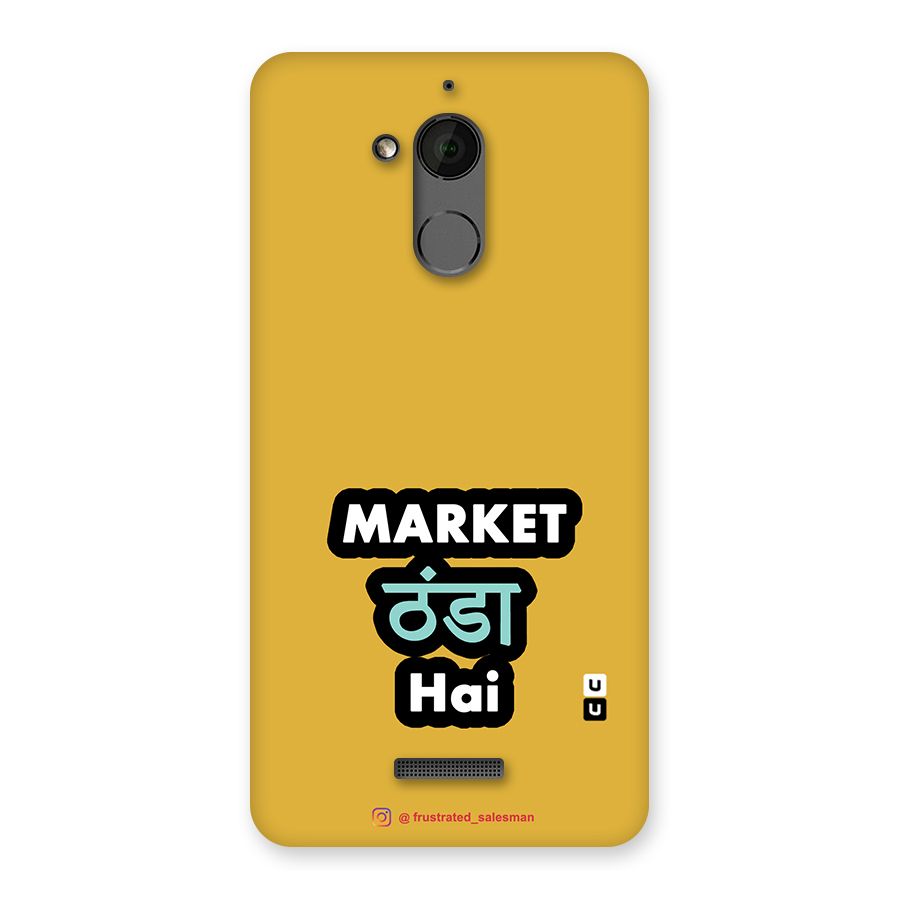 Market Thanda Hai Mustard Yellow Back Case for Coolpad Note 5