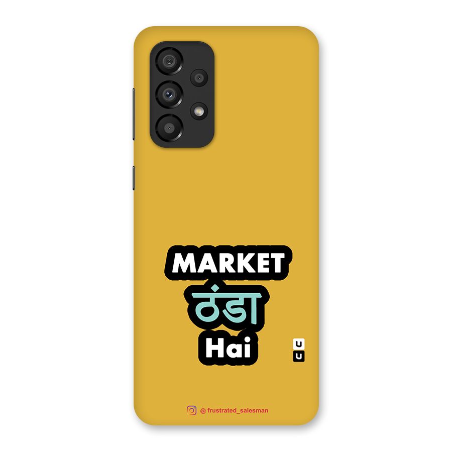 Market Thanda Hai Mustard Yellow Back Case for Galaxy A33 5G