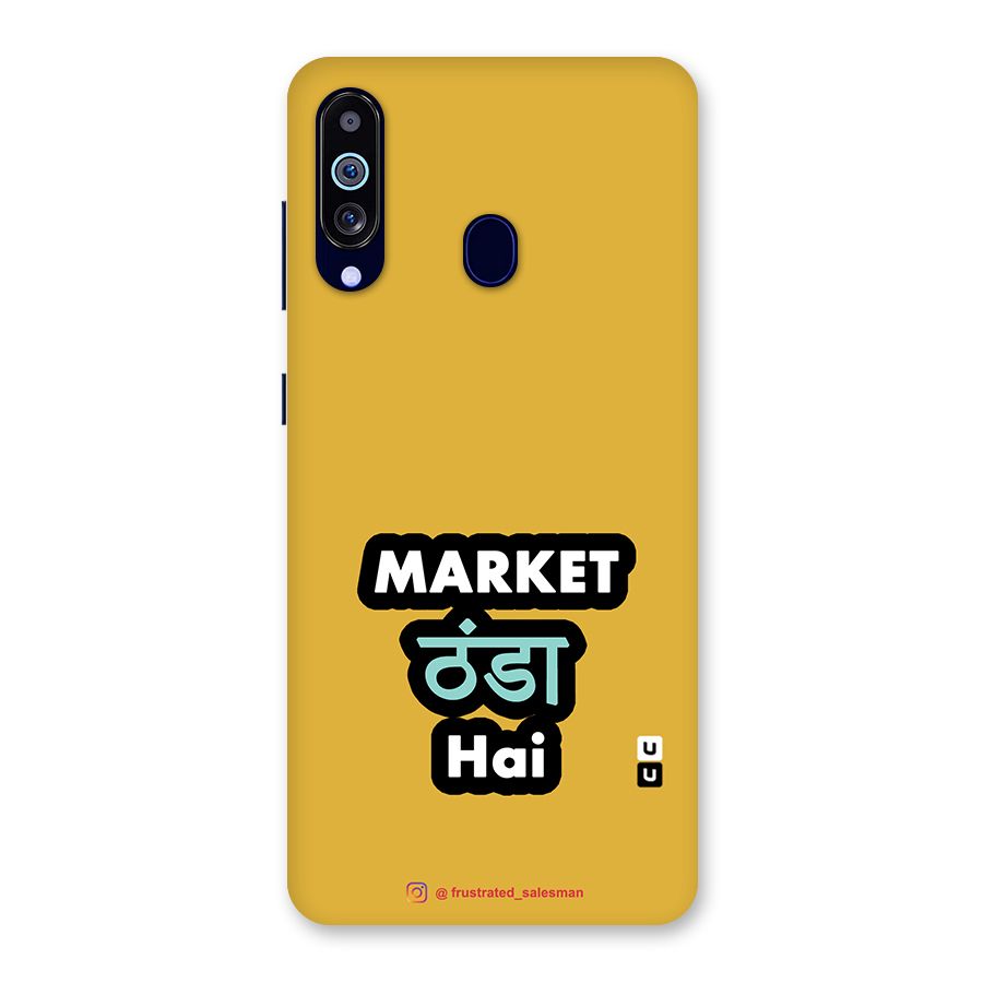 Market Thanda Hai Mustard Yellow Back Case for Galaxy A60