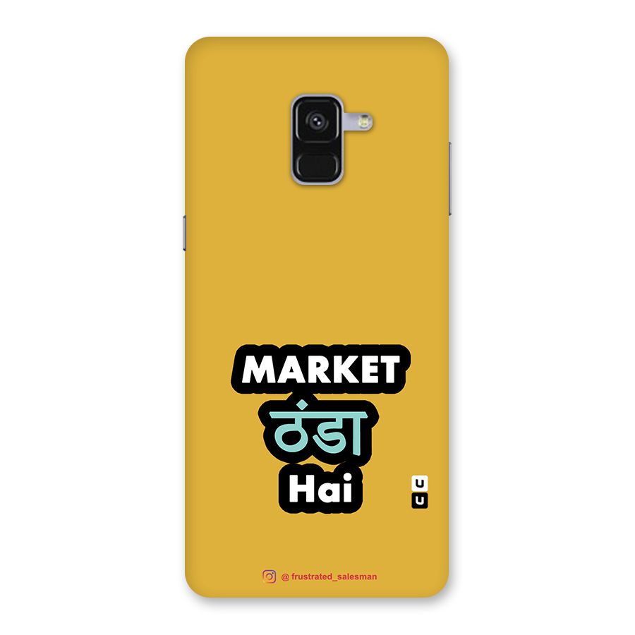 Market Thanda Hai Mustard Yellow Back Case for Galaxy A8 Plus