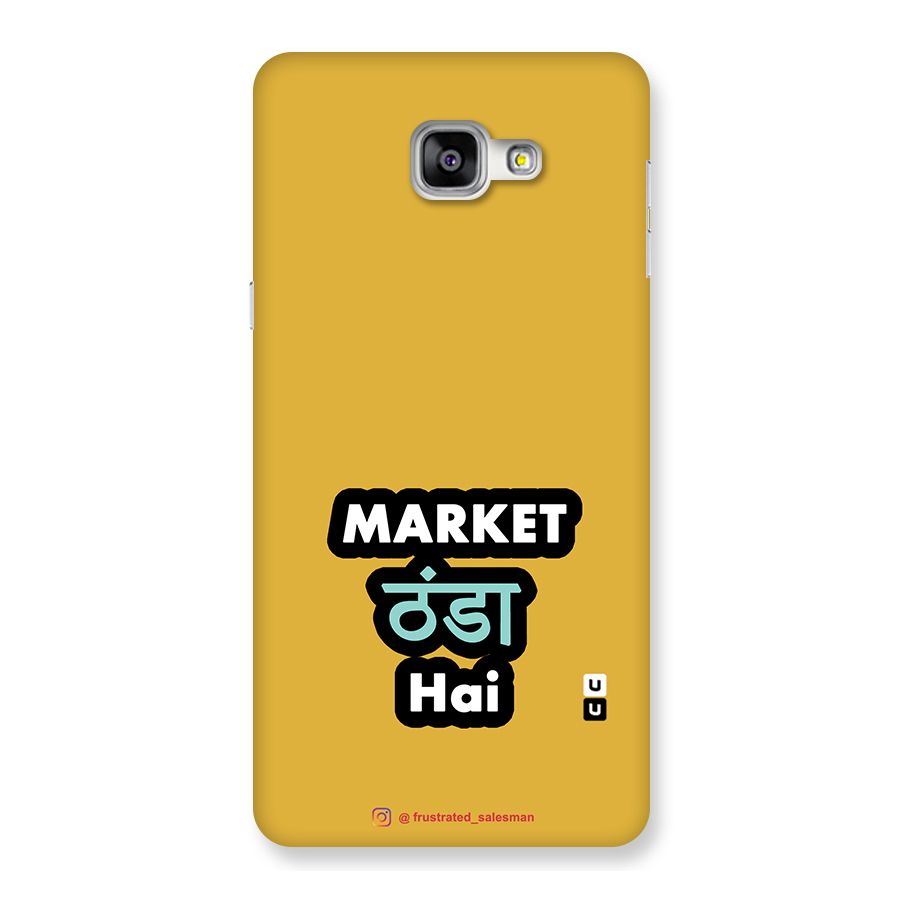 Market Thanda Hai Mustard Yellow Back Case for Galaxy A9