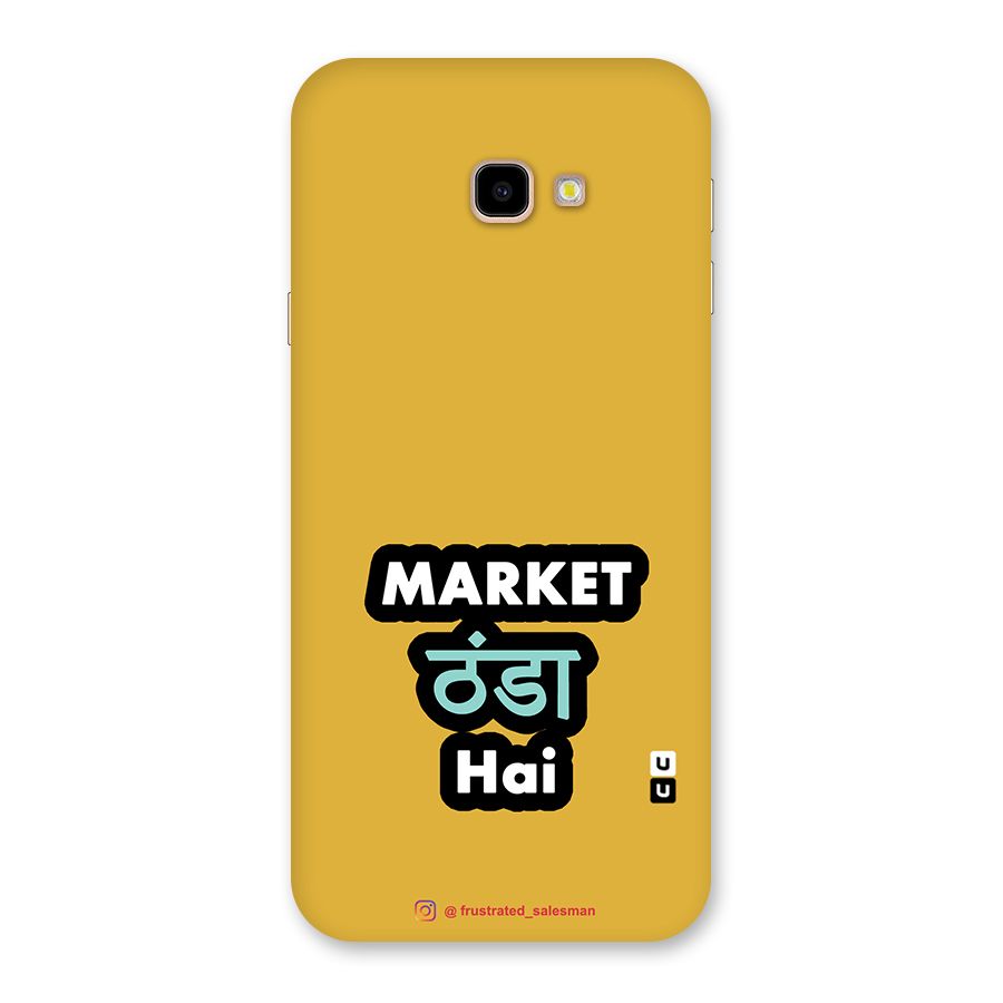 Market Thanda Hai Mustard Yellow Back Case for Galaxy J4 Plus