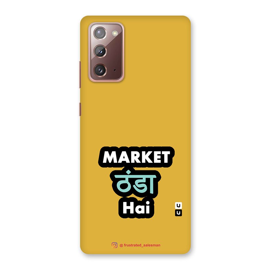 Market Thanda Hai Mustard Yellow Back Case for Galaxy Note 20