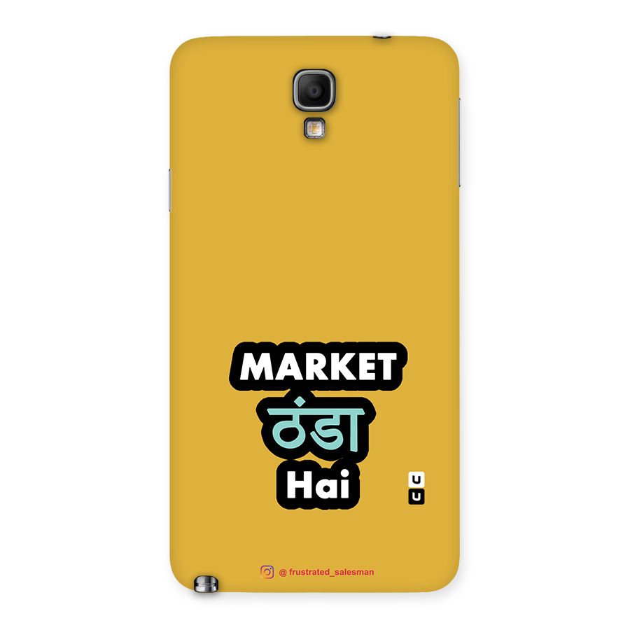 Market Thanda Hai Mustard Yellow Back Case for Galaxy Note 3 Neo
