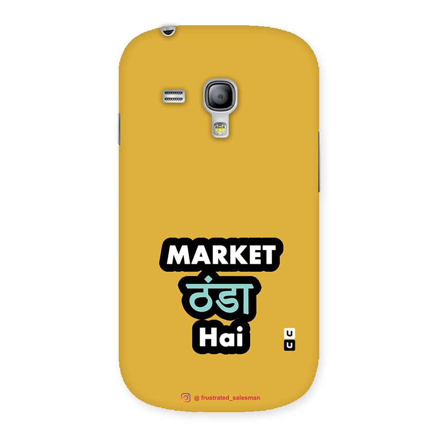 Market Thanda Hai Mustard Yellow Back Case for Galaxy S3 Mini