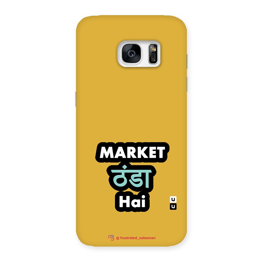 Market Thanda Hai Mustard Yellow Back Case for Galaxy S7 Edge