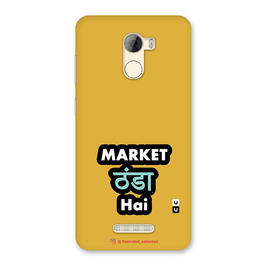 Market Thanda Hai Mustard Yellow Back Case for Gionee A1 LIte